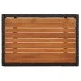 5-teiliges Gartenmöbel-Set mit schwarzen synthetischen Rattankissen von vidaXL, Gartensets - Ref: Foro24-3185088, Preis: 519,...