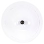 Lámpara colgante vintage 25 W blanca redonda 31 cm E27