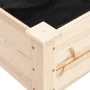 Planter with lining and wheels gray fir wood 118x59x80 cm by vidaXL, Pots and planters - Ref: Foro24-3157826, Price: 112,94 €...