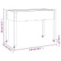 Planter with lining and wheels gray fir wood 118x59x80 cm by vidaXL, Pots and planters - Ref: Foro24-3157826, Price: 112,94 €...