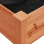 Planter with lining and wheels made of brown fir wood 118x59x80 cm by vidaXL, Pots and planters - Ref: Foro24-3157827, Price:...
