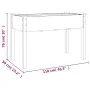 Planter with lining and wheels made of brown fir wood 118x59x80 cm by vidaXL, Pots and planters - Ref: Foro24-3157827, Price:...
