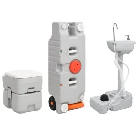 Toilet set with sink and portable water tank for camping by vidaXL, Camping and hiking - Ref: Foro24-3186674, Price: 432,80 €...