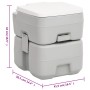 Juego inodoro con lavabo y depósito agua portátil para camping de vidaXL, Camping y senderismo - Ref: Foro24-3186674, Precio:...