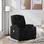 Sillón reclinable de masaje de tela negra en Sillones | Comprar online en Foro24