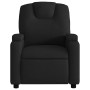 Sillón reclinable de masaje de tela negra