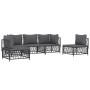 Gartenmöbel-Set 5-teilig und anthrazitgraue Stahlkissen von vidaXL, Gartensets - Ref: Foro24-3186839, Preis: 457,21 €, Rabatt: %