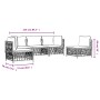 Gartenmöbel-Set 5-teilig und anthrazitgraue Stahlkissen von vidaXL, Gartensets - Ref: Foro24-3186839, Preis: 457,21 €, Rabatt: %