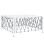 7-piece garden furniture set with white steel cushions by vidaXL, Garden sets - Ref: Foro24-3186878, Price: 456,12 €, Discoun...