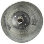 Lámpara colgante industrial redonda 25 W plateada 42 cm E27