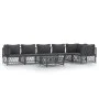 7-piece garden furniture set with anthracite steel cushions by vidaXL, Garden sets - Ref: Foro24-3186879, Price: 598,25 €, Di...