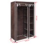 Kleiderschrank aus braunem Stoff von vidaXL, Kleiderschränke - Ref: Foro24-60721, Preis: 47,30 €, Rabatt: %