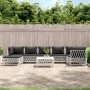 Juego de muebles de jardín 8 piezas con cojines acero blanco de vidaXL, Conjuntos de jardín - Ref: Foro24-3186898, Precio: 49...
