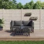 Gartenmöbel-Set 3-teilig und anthrazitgraue Stahlkissen von vidaXL, Gartensets - Ref: Foro24-3186815, Preis: 230,61 €, Rabatt: %