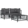 Gartenmöbel-Set 3-teilig und anthrazitgraue Stahlkissen von vidaXL, Gartensets - Ref: Foro24-3186815, Preis: 230,61 €, Rabatt: %