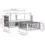 Gartenmöbel-Set 3-teilig und anthrazitgraue Stahlkissen von vidaXL, Gartensets - Ref: Foro24-3186815, Preis: 233,66 €, Rabatt: %
