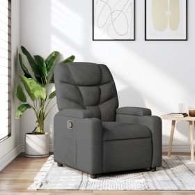 Sillón reclinable de tela gris oscuro Sillón reclinable de tela gris oscuro