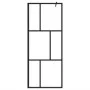 Shower screen with ESG glass and black aluminum shelf 80x195 cm by vidaXL, Shower walls and screens - Ref: Foro24-3185448, Pr...