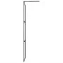 Shower screen with ESG glass and black aluminum shelf 80x195 cm by vidaXL, Shower walls and screens - Ref: Foro24-3185448, Pr...