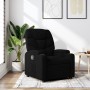 Sillón reclinable de tela negra