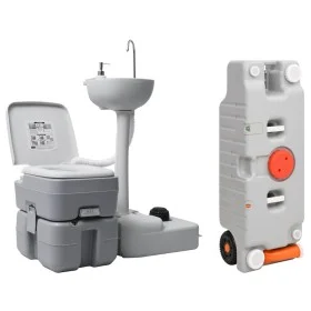 Toilet set with sink and portable water tank for camping by vidaXL, Camping and hiking - Ref: Foro24-3186662, Price: 529,34 €...
