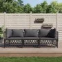 Gartenmöbel-Set 3-teilig und anthrazitgraue Stahlkissen von vidaXL, Gartensets - Ref: Foro24-3186817, Preis: 283,99 €, Rabatt: %