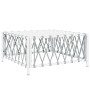 6-teiliges Gartenmöbel-Set und weiße Stahlkissen von vidaXL, Gartensets - Ref: Foro24-3186858, Preis: 370,57 €, Rabatt: %