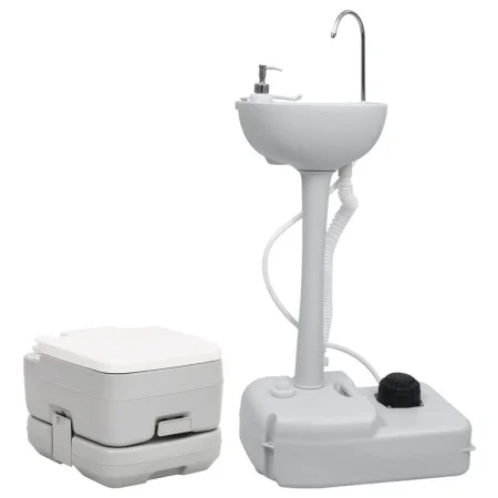 Portable Camping Basin Toilet Set by vidaXL, Camping and hiking - Ref: Foro24-3186667, Price: 221,15 €, Discount: %