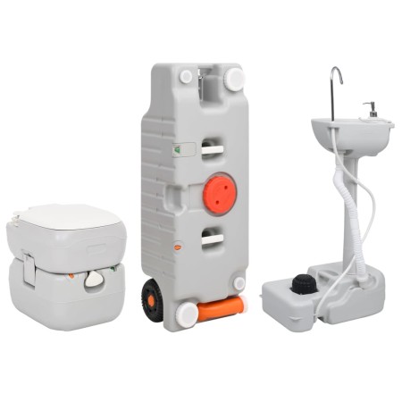 Portable camping toilet with sink and water tank by vidaXL, Camping and hiking - Ref: Foro24-3186672, Price: 492,72 €, Discou...