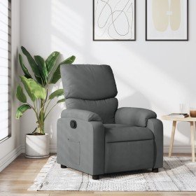 Sillón reclinable de tela gris oscuro Sillón reclinable de tela gris oscuro