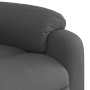 Sillón reclinable de tela gris oscuro