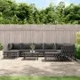 Juego muebles de jardín 10 pzas y cojines acero gris antracita de vidaXL, Conjuntos de jardín - Ref: Foro24-3186931, Precio: ...