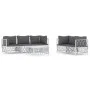 6-teiliges Gartenmöbel-Set und weiße Stahlkissen von vidaXL, Gartensets - Ref: Foro24-3186826, Preis: 363,61 €, Rabatt: %