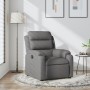 Sillón reclinable de tela gris oscuro