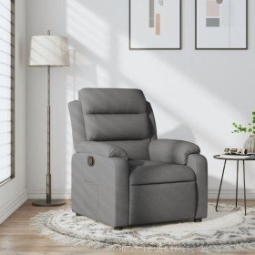 Sillón reclinable de tela gris oscuro Sillón reclinable de tela gris oscuro