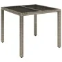 5-teiliges Garten-Essset mit grauen Kissen aus synthetischem Rattan von vidaXL, Gartensets - Ref: Foro24-3185035, Preis: 641,...