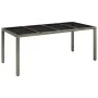 Garten-Essgruppe 7-teilig und graue synthetische Rattankissen von vidaXL, Gartensets - Ref: Foro24-3185009, Preis: 463,03 €, ...