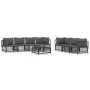 Gartenmöbel-Set 8-teilig und anthrazitgraue Stahlkissen von vidaXL, Gartensets - Ref: Foro24-3186829, Preis: 676,90 €, Rabatt: %