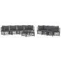 Gartenmöbel-Set 8-teilig und anthrazitgraue Stahlkissen von vidaXL, Gartensets - Ref: Foro24-3186829, Preis: 676,90 €, Rabatt: %