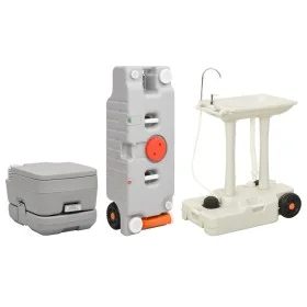 Toilet set with sink and portable water tank for camping by vidaXL, Camping and hiking - Ref: Foro24-3186675, Price: 491,74 €...