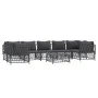 Gartenmöbel-Set 8-teilig und anthrazitgraue Stahlkissen von vidaXL, Gartensets - Ref: Foro24-3186925, Preis: 687,09 €, Rabatt: %