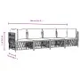 4-piece garden furniture set and white steel cushions by vidaXL, Garden sets - Ref: Foro24-3186820, Price: 271,67 €, Discount: %