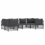 6-teiliges Gartenmöbel-Set mit anthrazitfarbenen Stahlkissen von vidaXL, Gartensets - Ref: Foro24-3186919, Preis: 547,37 €, R...