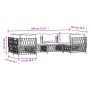 6-teiliges Gartenmöbel-Set mit anthrazitfarbenen Stahlkissen von vidaXL, Gartensets - Ref: Foro24-3186919, Preis: 547,37 €, R...