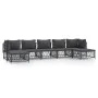 7-teiliges Gartenmöbel-Set mit anthrazitfarbenen Stahlkissen von vidaXL, Gartensets - Ref: Foro24-3186905, Preis: 558,38 €, R...