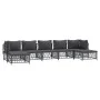 7-teiliges Gartenmöbel-Set mit anthrazitfarbenen Stahlkissen von vidaXL, Gartensets - Ref: Foro24-3186905, Preis: 558,38 €, R...