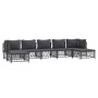 7-teiliges Gartenmöbel-Set mit anthrazitfarbenen Stahlkissen von vidaXL, Gartensets - Ref: Foro24-3186905, Preis: 566,04 €, R...