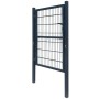 Cancela de valla 2D individual gris antracita 106x170 cm de vidaXL, Puertas de jardín - Ref: Foro24-141742, Precio: 212,66 €,...