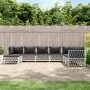 Juego de muebles de jardín 8 piezas con cojines acero blanco de vidaXL, Conjuntos de jardín - Ref: Foro24-3186912, Precio: 51...