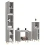 Sonoma gray plywood 3-piece bathroom furniture set by vidaXL, Bathroom furniture - Ref: Foro24-3185587, Price: 169,88 €, Disc...